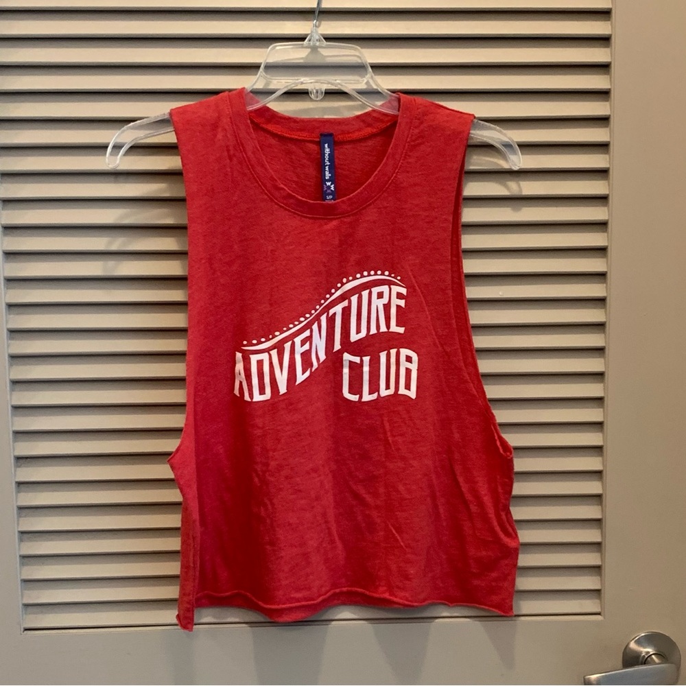 Without Walls by Urban Outfitters Adventure Club muscle tank in red size Small